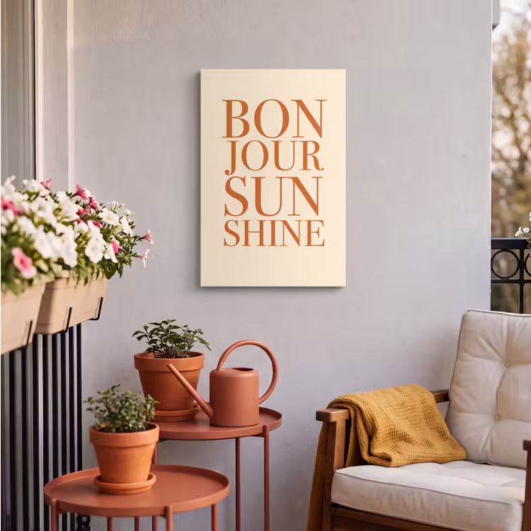 Buiten canvas - Oranje - Quote - Sun — 4