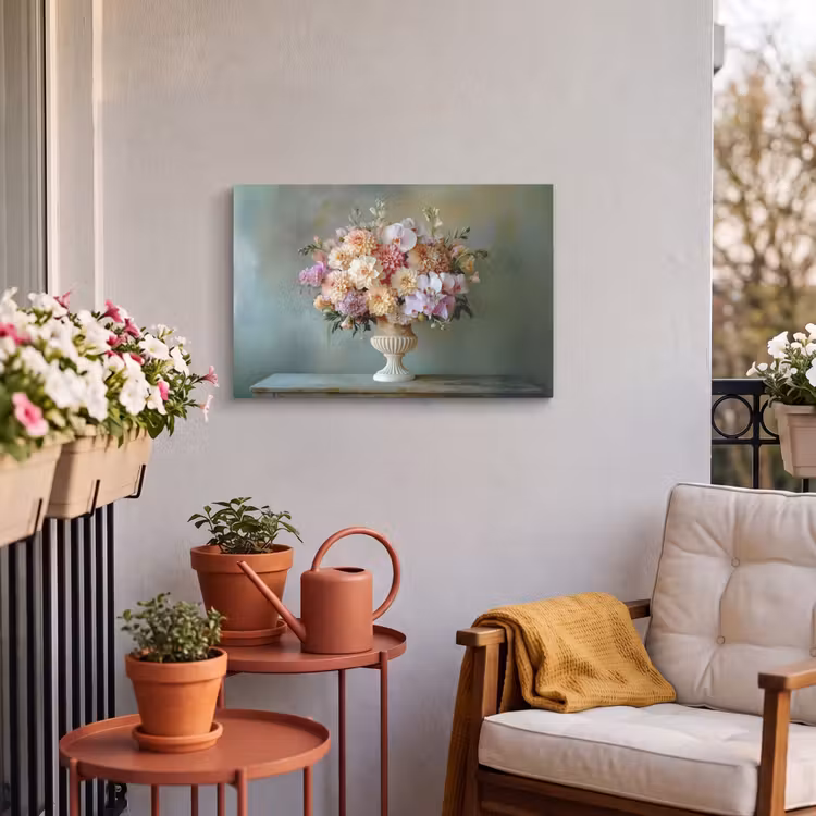 Buiten canvas - Orchidee - Boeket - Vaas - Bloemen — 4