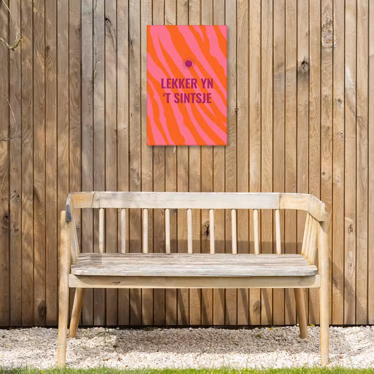 Buiten canvas - Quote - Zomer - Roze — 3