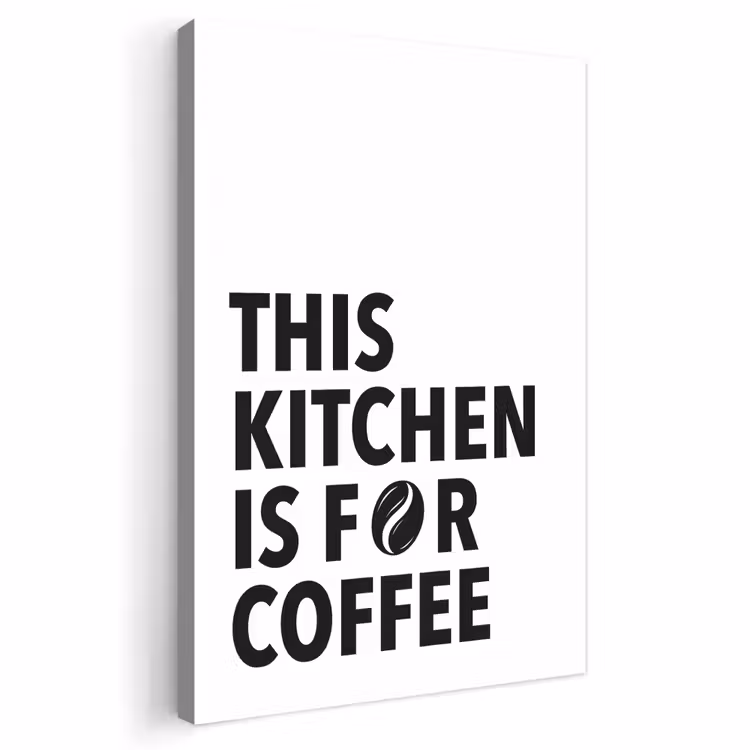 Buiten canvas - Quotes - Koffie - Bonen - Modern — 1