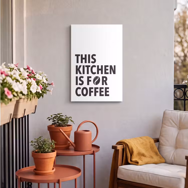 Buiten canvas - Quotes - Koffie - Bonen - Modern — 4