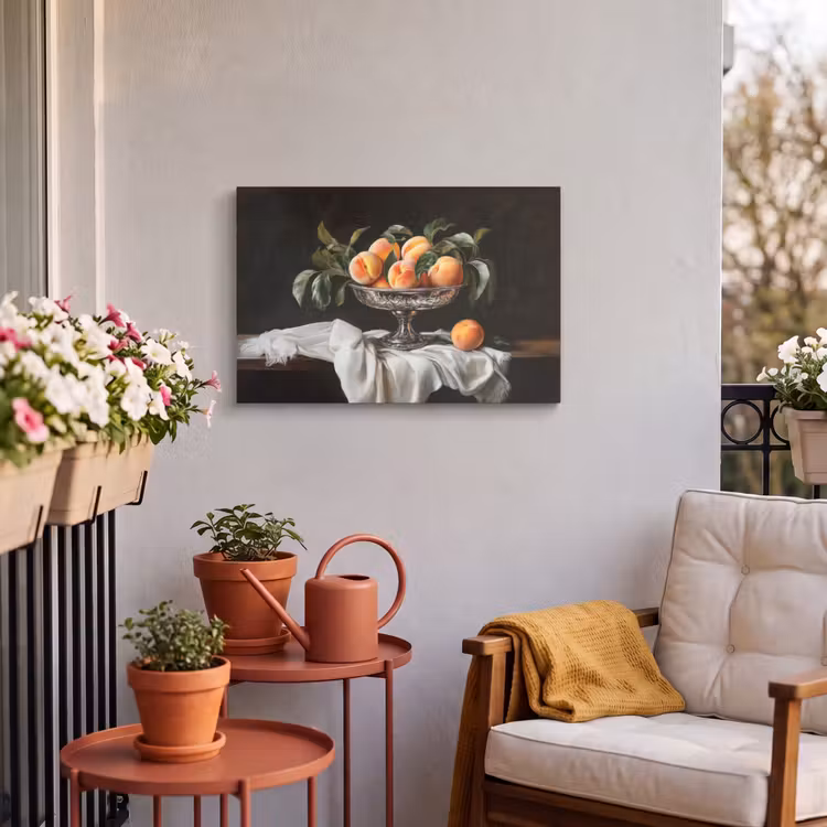 Buiten canvas - Stilleven - Perziken - Vintage — 4