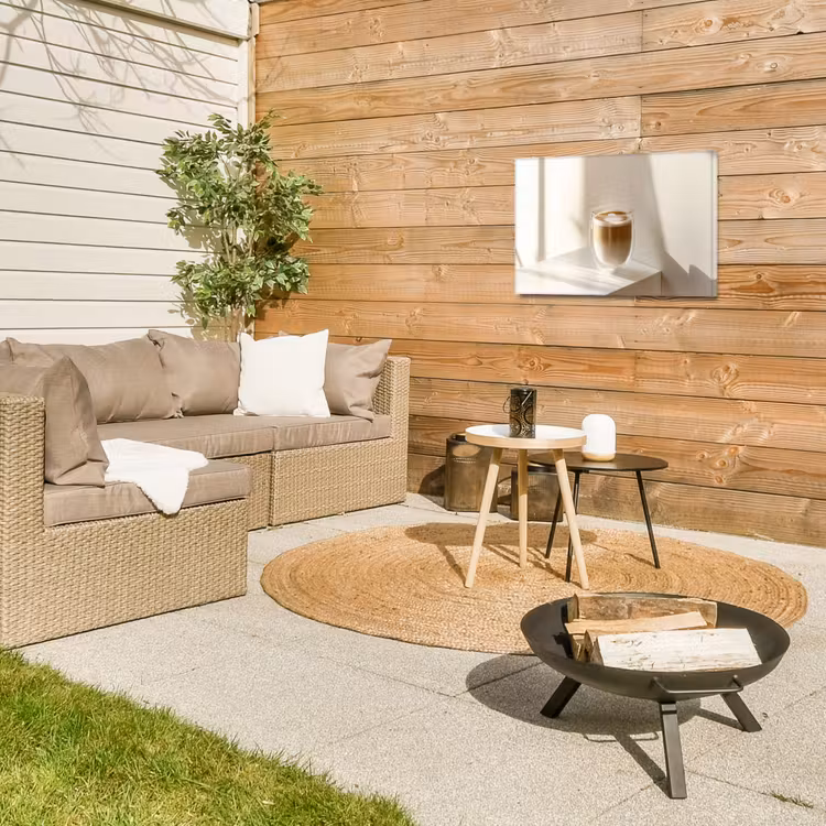 Buiten canvas - Mok - Latte - Minimalistisch - Schaduw — 5