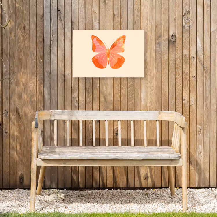 Buiten canvas - Vlinder - Minimalistisch - Roze — 3