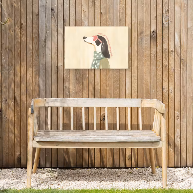 Buiten canvas - Quote - Hond - Zonnebril — 3