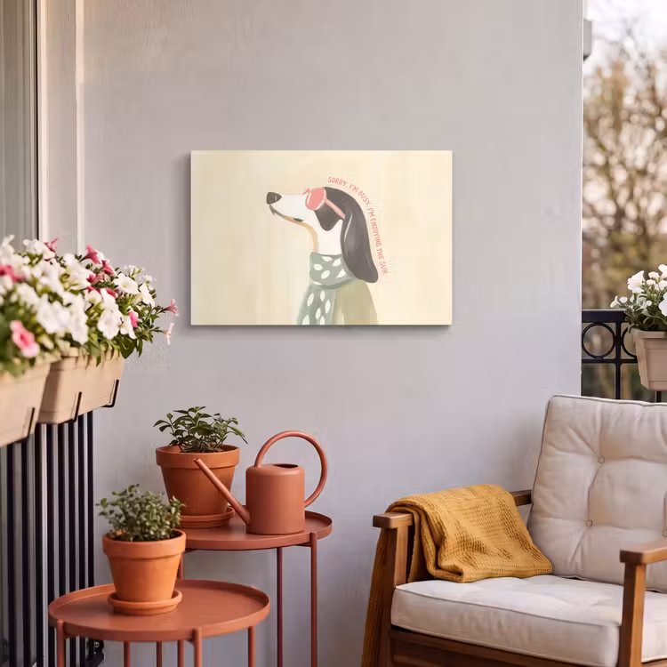 Buiten canvas - Quote - Hond - Zonnebril — 4