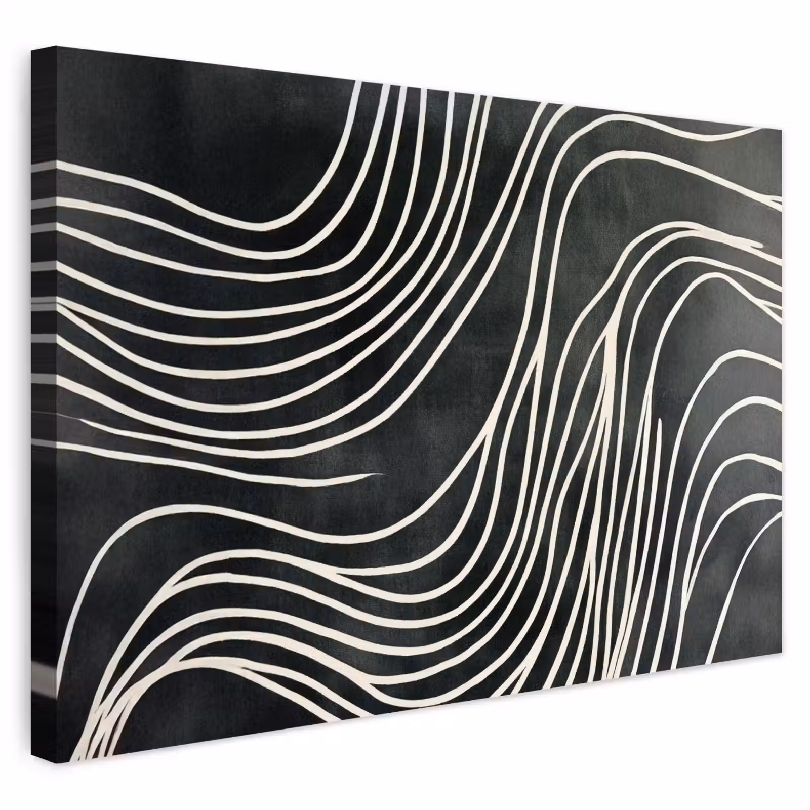 Buiten canvas - Lijnen - Patroon - Abstract - Wit — 1