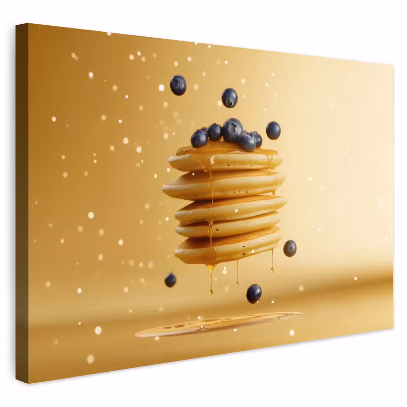 Buiten canvas - Pannenkoeken - Eten - Honing - Geel — 1