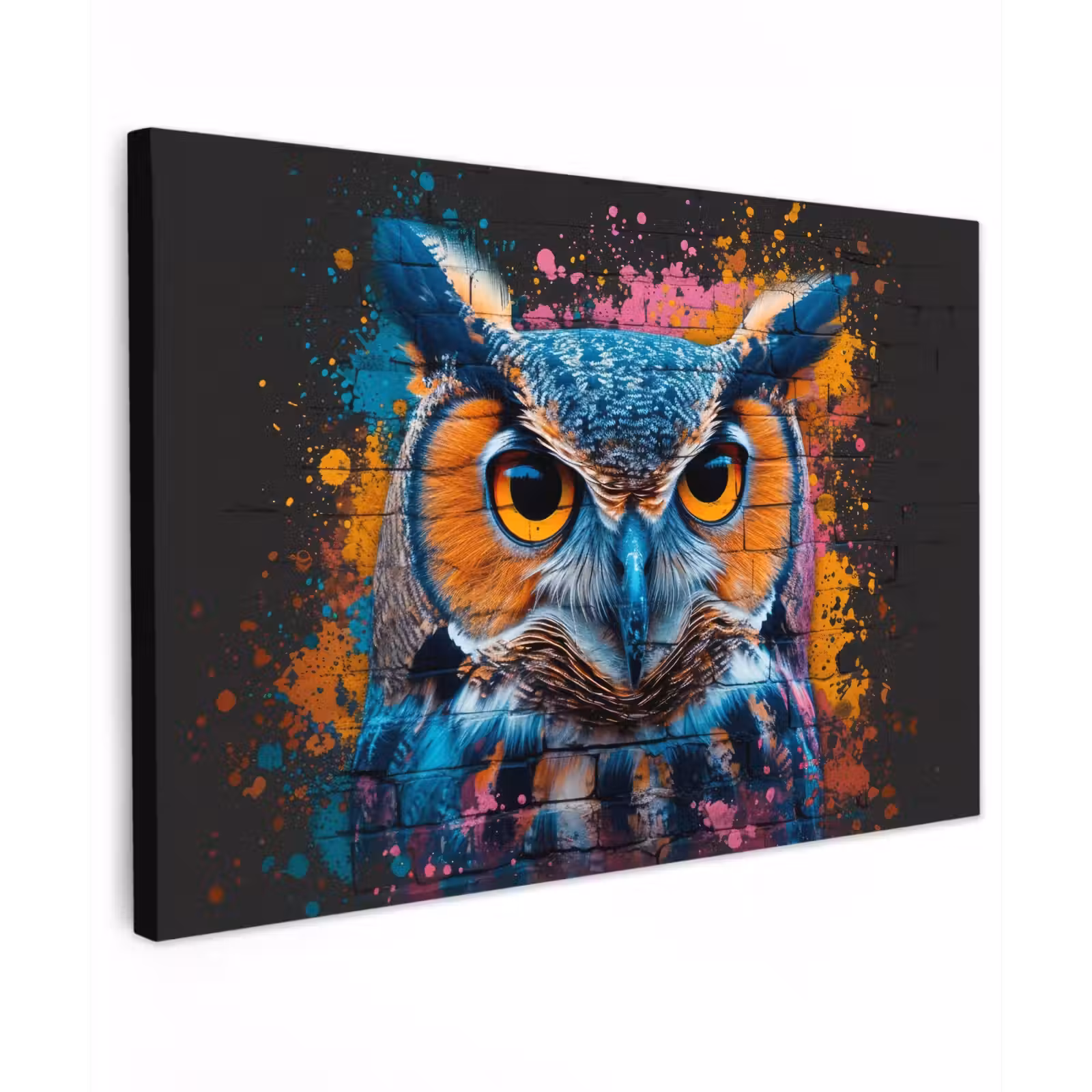 Buiten canvas - Uil met Intense Blik — 1