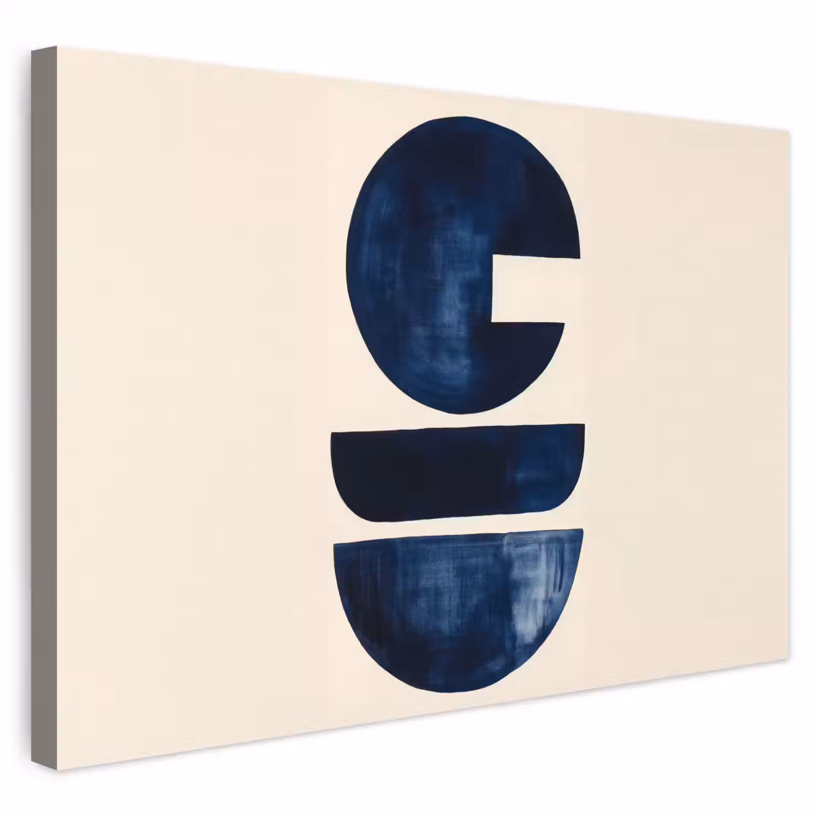 Buiten canvas - Vormen - Blauw - Abstract — 1
