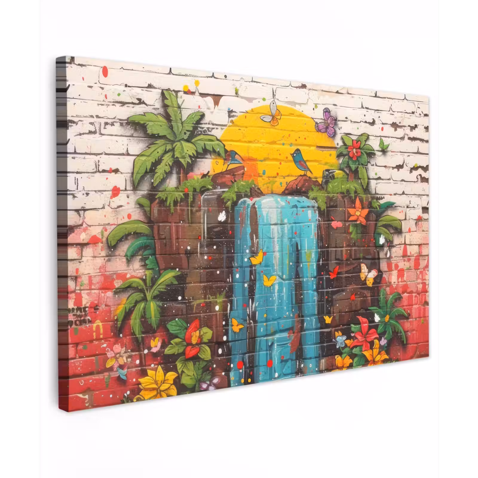Buiten canvas - Waterval in Straatkunst — 1