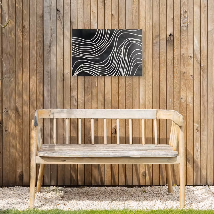 Buiten canvas - Lijnen - Patroon - Abstract - Wit — 3