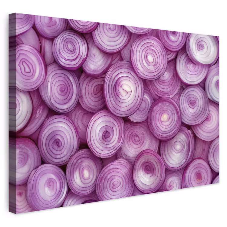 Buiten canvas - Paars - Uien - Close up — 1