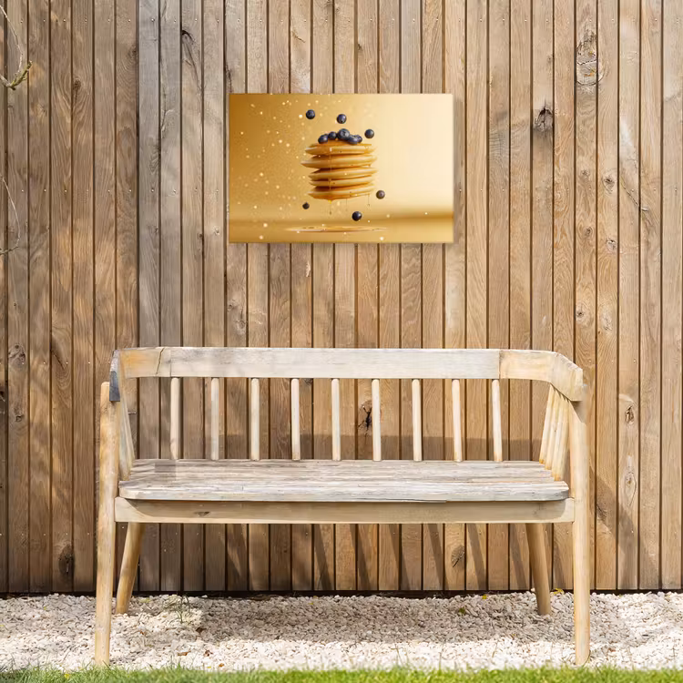 Buiten canvas - Pannenkoeken - Eten - Honing - Geel — 3