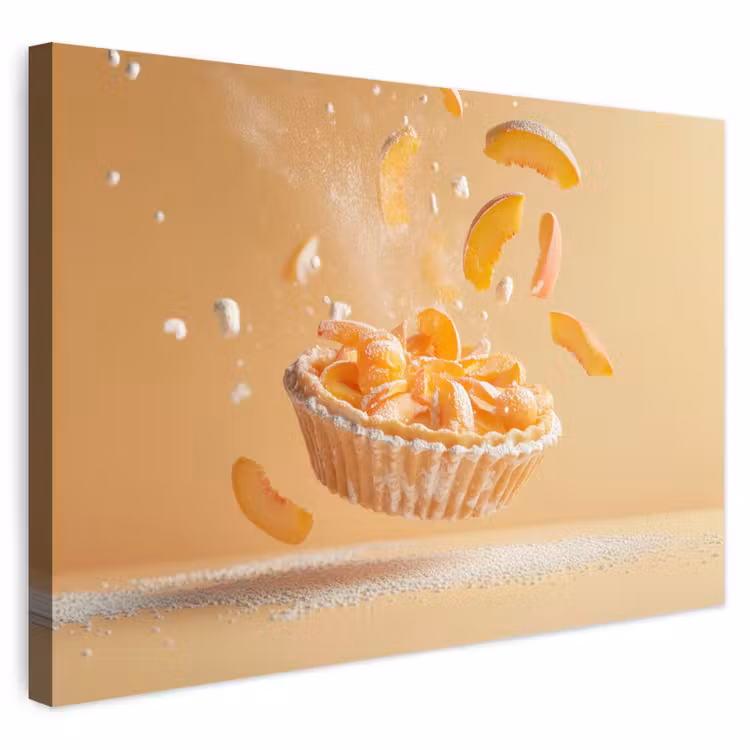 Buiten canvas - Peach - Eten - Taart - Oranje — 1