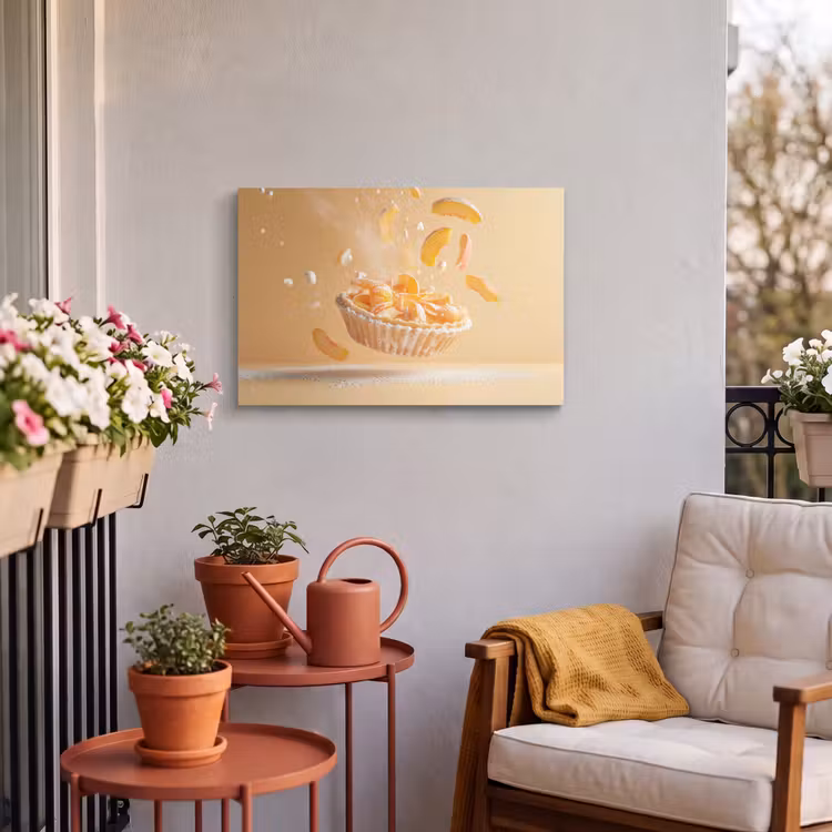 Buiten canvas - Peach - Eten - Taart - Oranje — 4