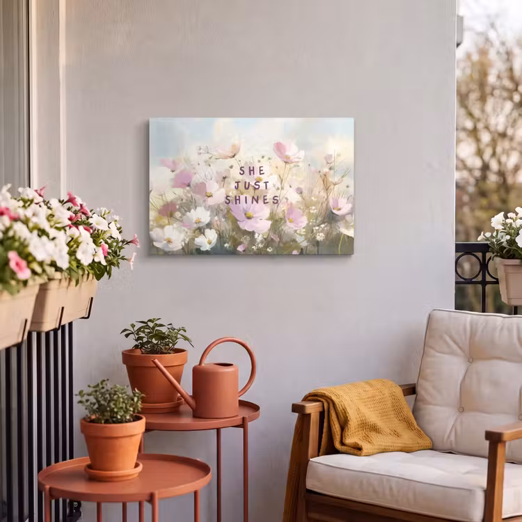 Buiten canvas - Quote - Bloemen - Schilderachtig — 3