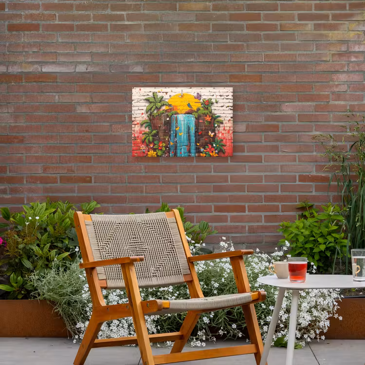 Buiten canvas - Waterval in Straatkunst — 2