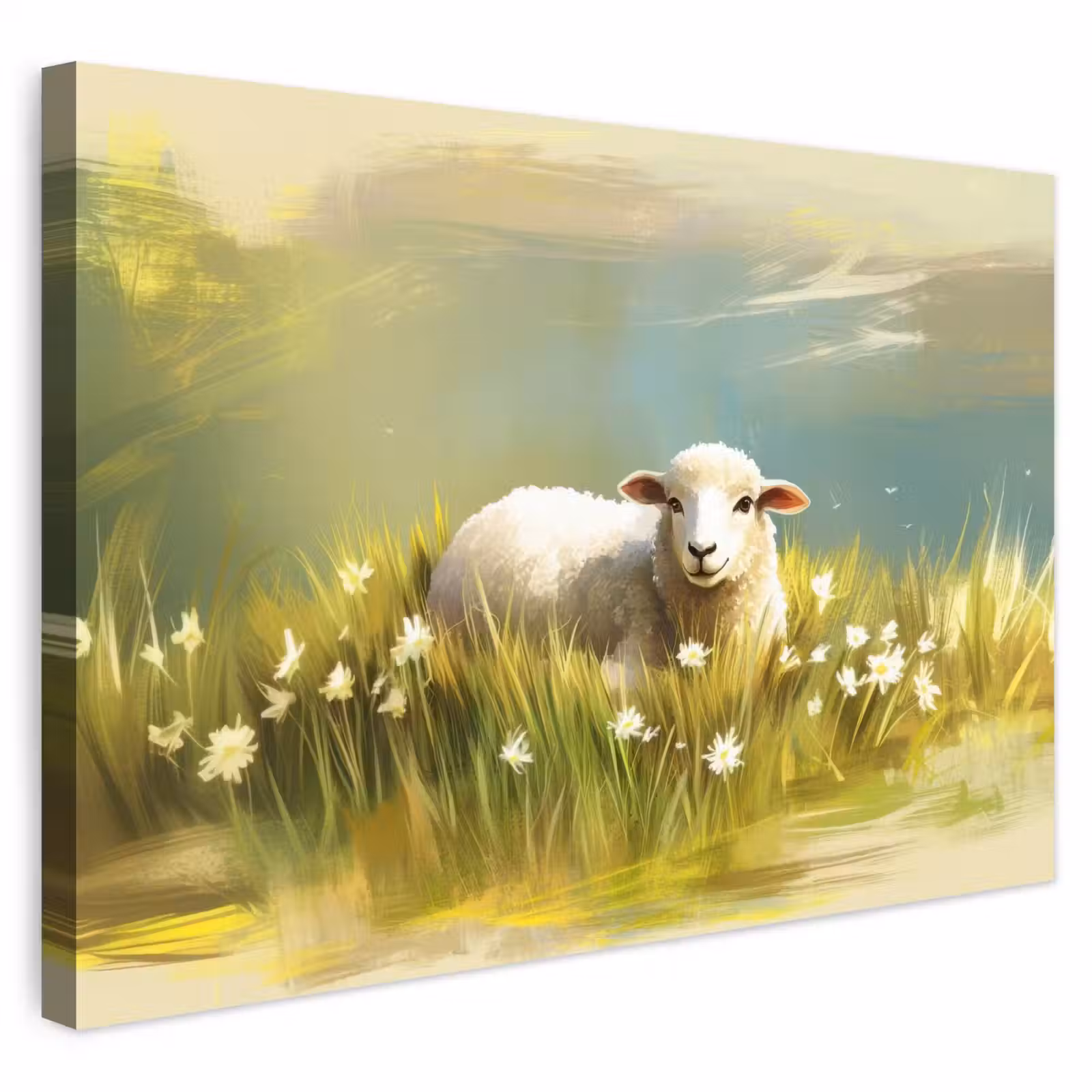 Buiten canvas - Schaap - Weide - Groen — 1