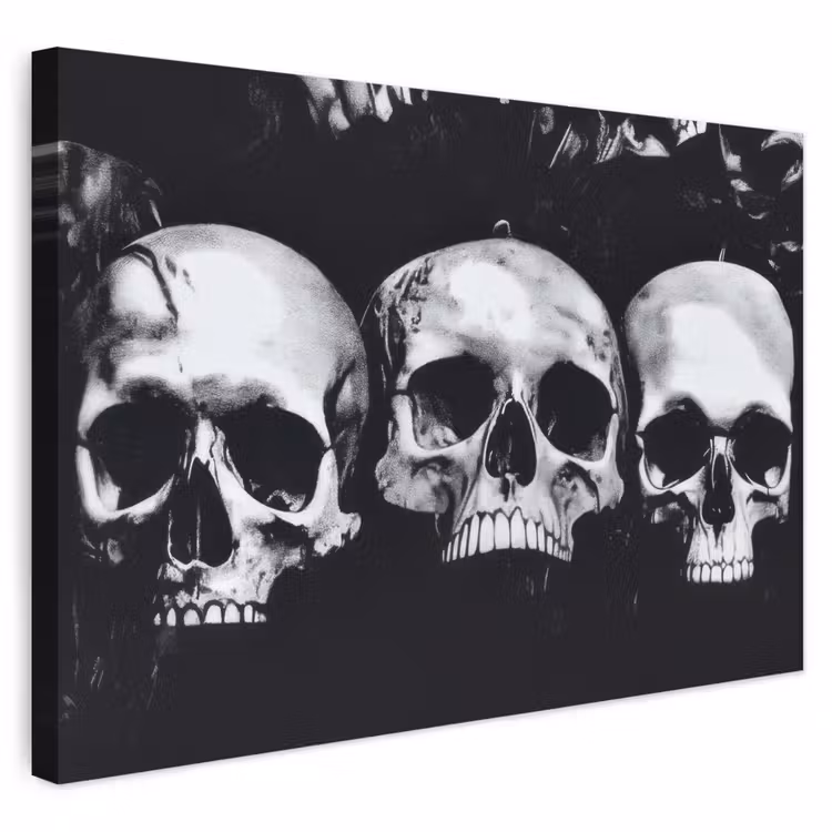 Buiten canvas - Schedels - Zwart - Contrast — 1
