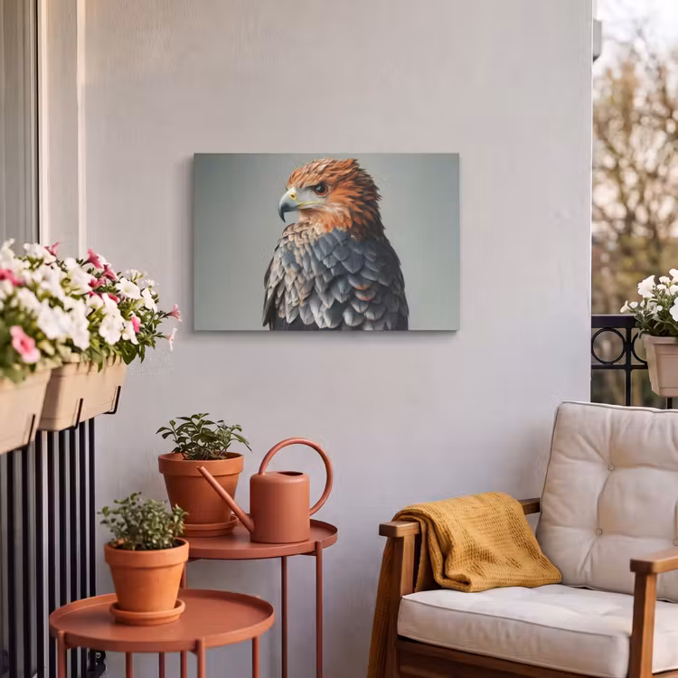 Buiten canvas - Vogel - Realistisch - Veren - Bruin — 4