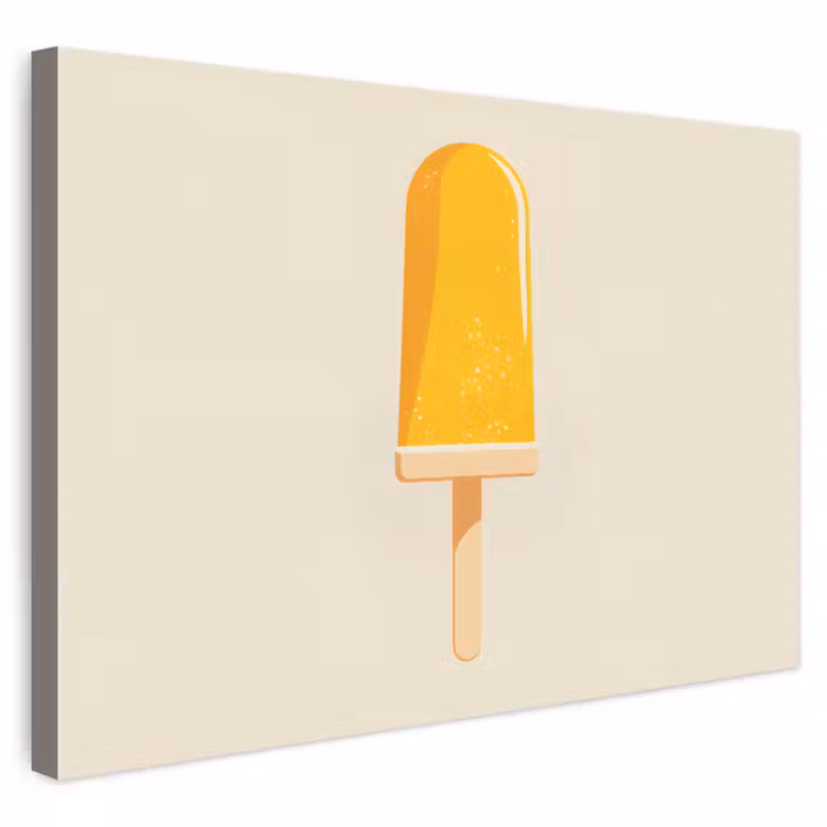 Buiten canvas - Oranje - Stokje - Waterijsje — 1