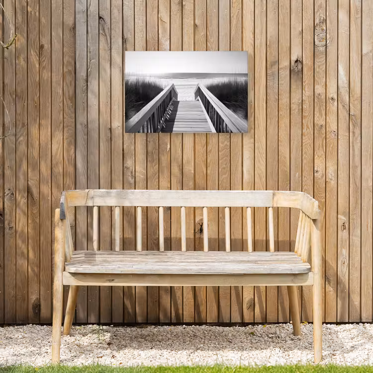 Buiten canvas - Loopbrug - Hout - Strand - Zee — 3