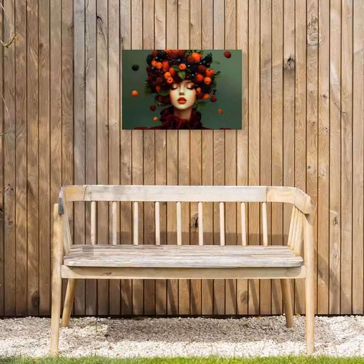 Buiten canvas - Vrouw - Aardbeien - Frambozen - Bramen - Bessen — 3