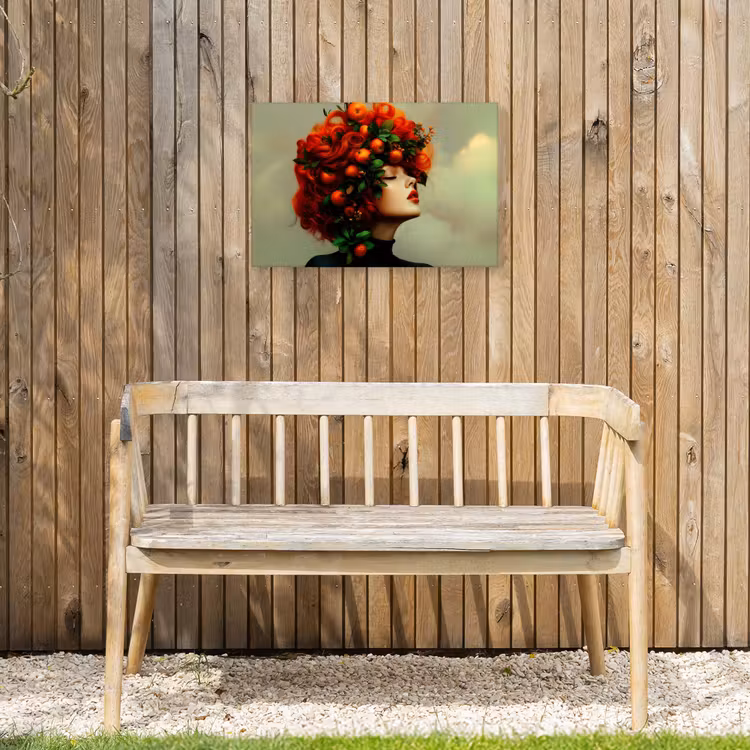 Buiten canvas - Vrouw - Appels - Rood - Bladeren — 3