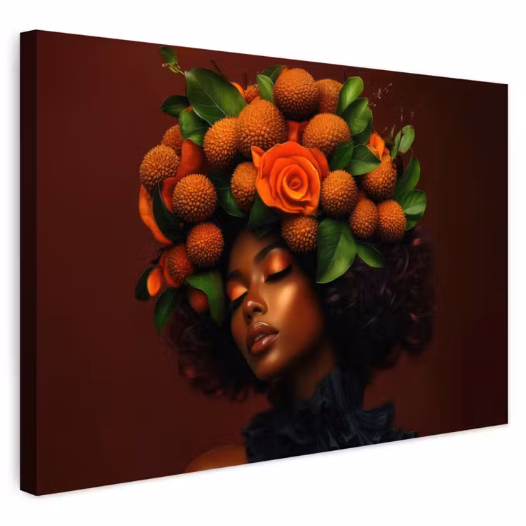 Buiten canvas - Vrouw - lychee - exotisch — 1