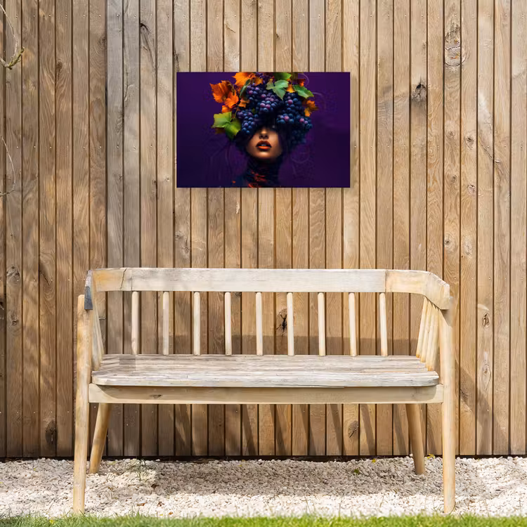 Buiten canvas - Vrouw - Paars - Druiven — 3