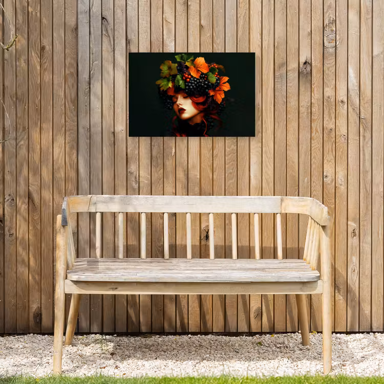 Buiten canvas - Vrouw - Rood - Groen - Druiven — 3