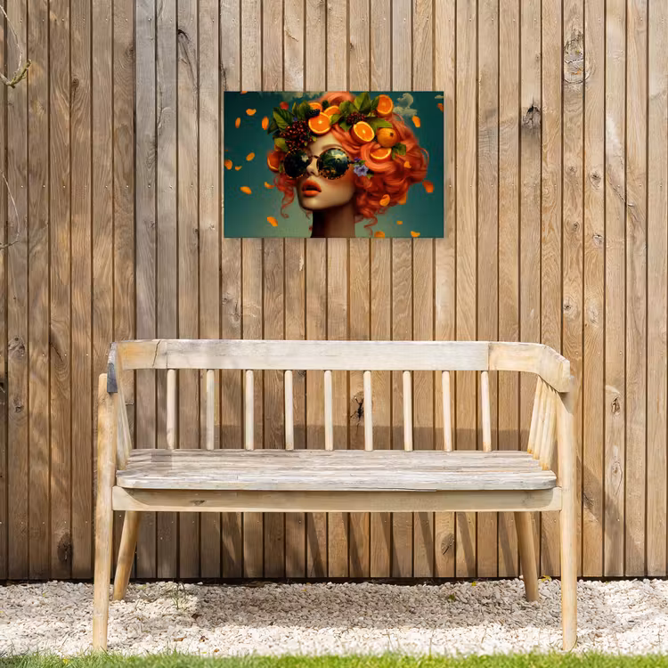 Buiten canvas - Vrouw - Sinaasappel - Bessen - Oranje — 3