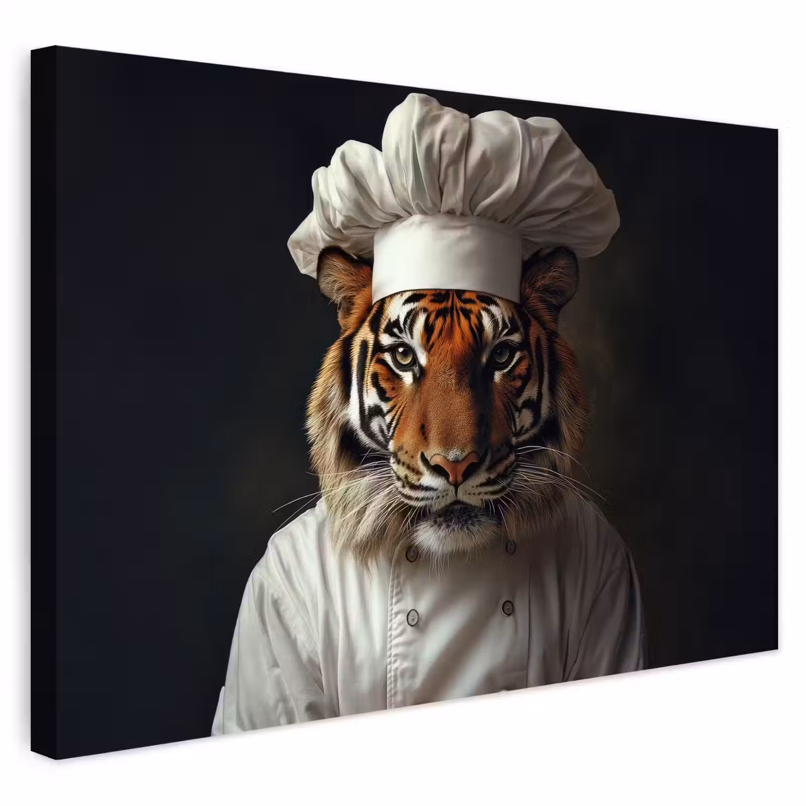 Buiten canvas - Tijger - Kokskleding - Bruin — 1