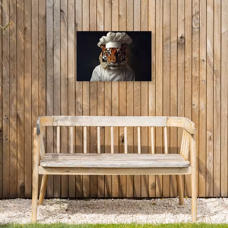 Buiten canvas - Tijger - Kokskleding - Bruin — 3