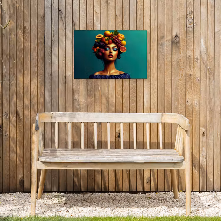 Buiten canvas - Vrouw - Hoodtooi - Tropisch - Fruit - Druiven — 3