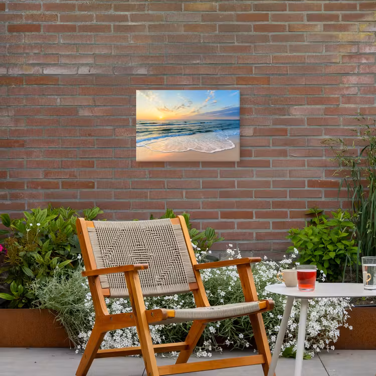 Buiten canvas - Zonsondergang aan Zee — 2