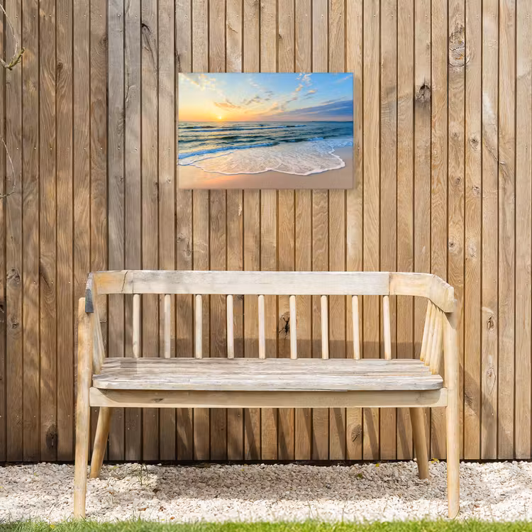 Buiten canvas - Zonsondergang aan Zee — 3