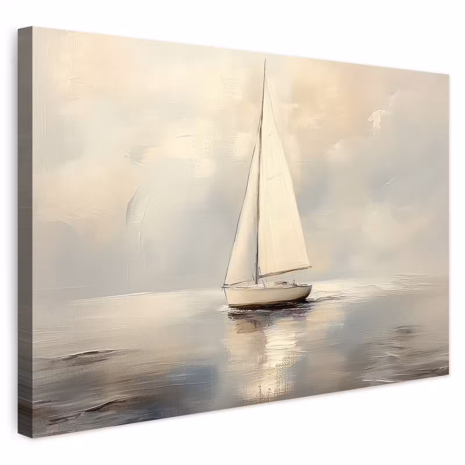 Buiten canvas - Zeilschip - Zee - Bewolkt — 1