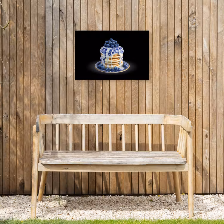 Buiten canvas - Pannenkoeken - Blauwe Bessen - Bord — 3