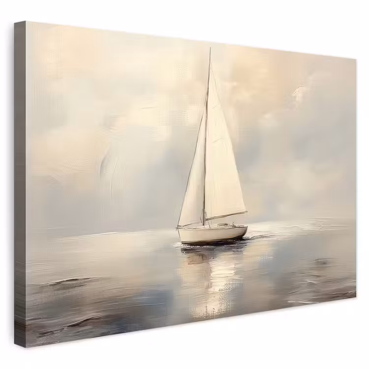 Buiten canvas - Zeilschip - Zee - Bewolkt — 1