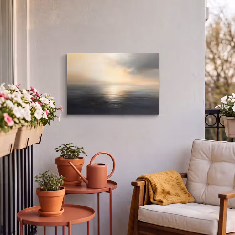 Buiten canvas - Zon - Horizon - Zee — 4