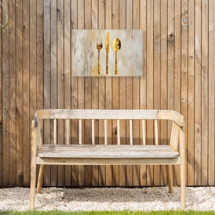Buiten canvas - Verf - Goud - Bestek — 3