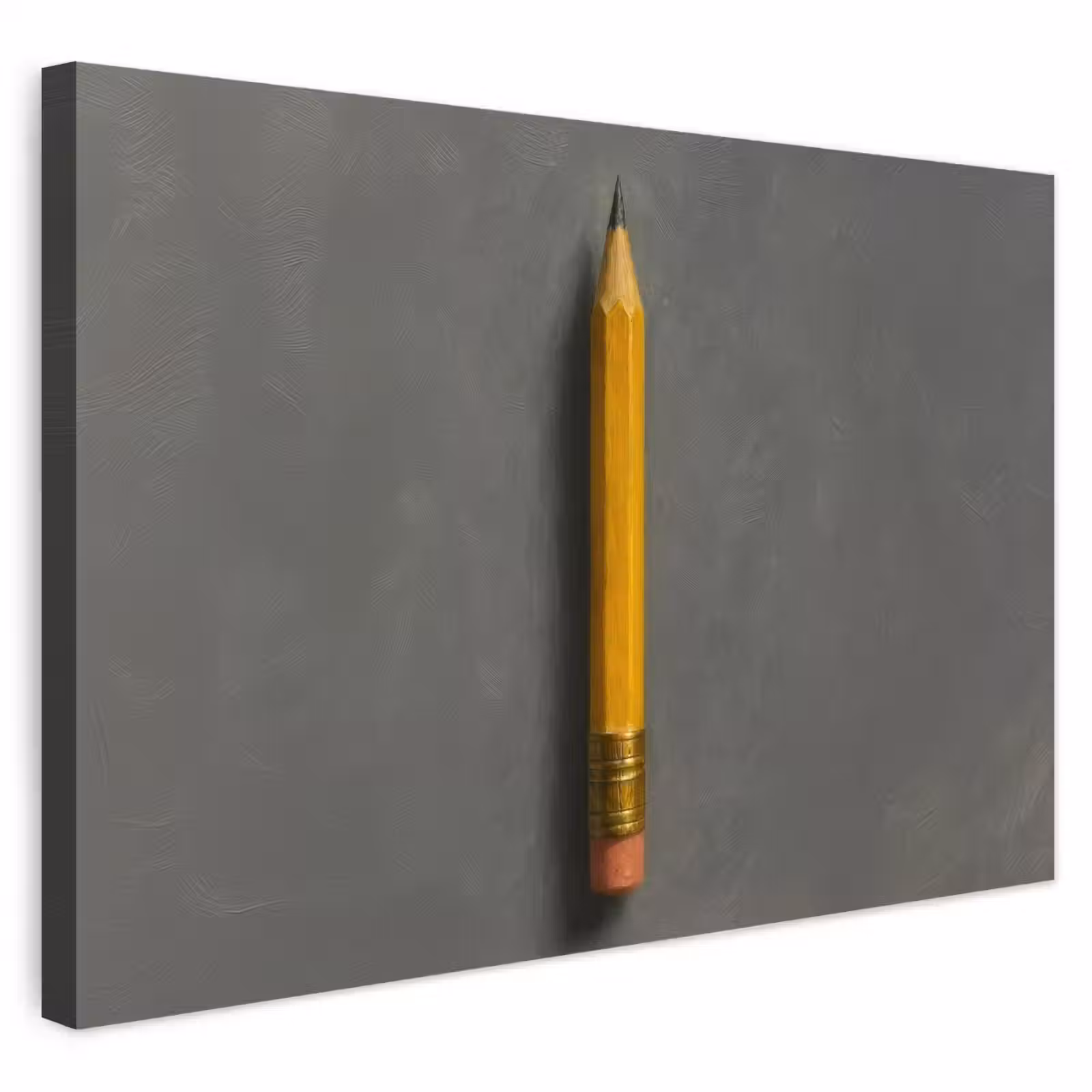 Buiten canvas - Potlood - Schilderij - Geel — 1