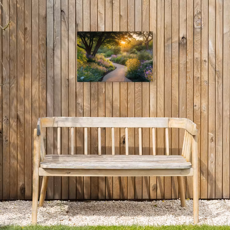 Buiten canvas - Pad - Bloemen - Park — 3