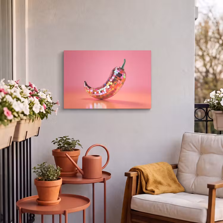 Buiten canvas - Peper - Disco - Rood - Glitter — 4