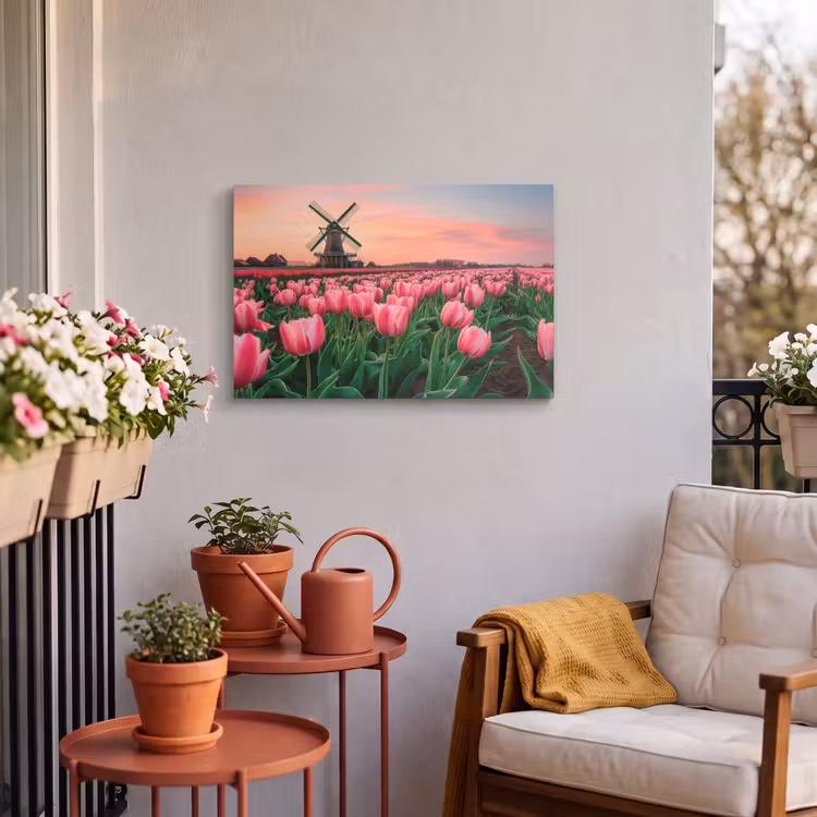 Buiten canvas - Tulpen - Molen - Nederland — 4