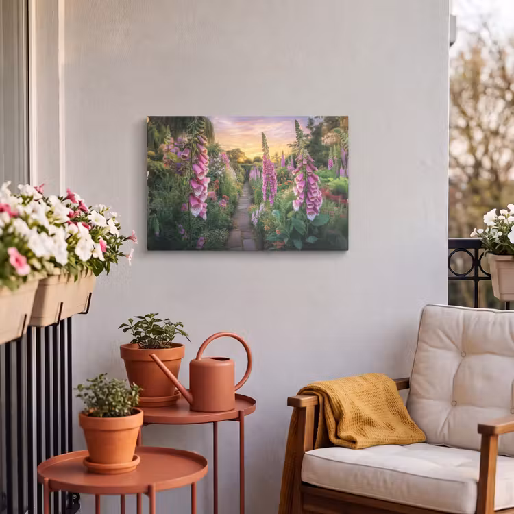 Buiten canvas - Vingerhoedskruid - Bloemen - Tuin — 3