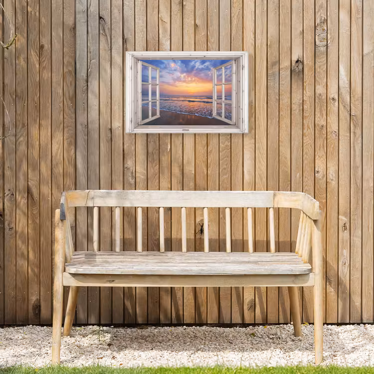 Buiten canvas - Zonsondergang aan zee — 3