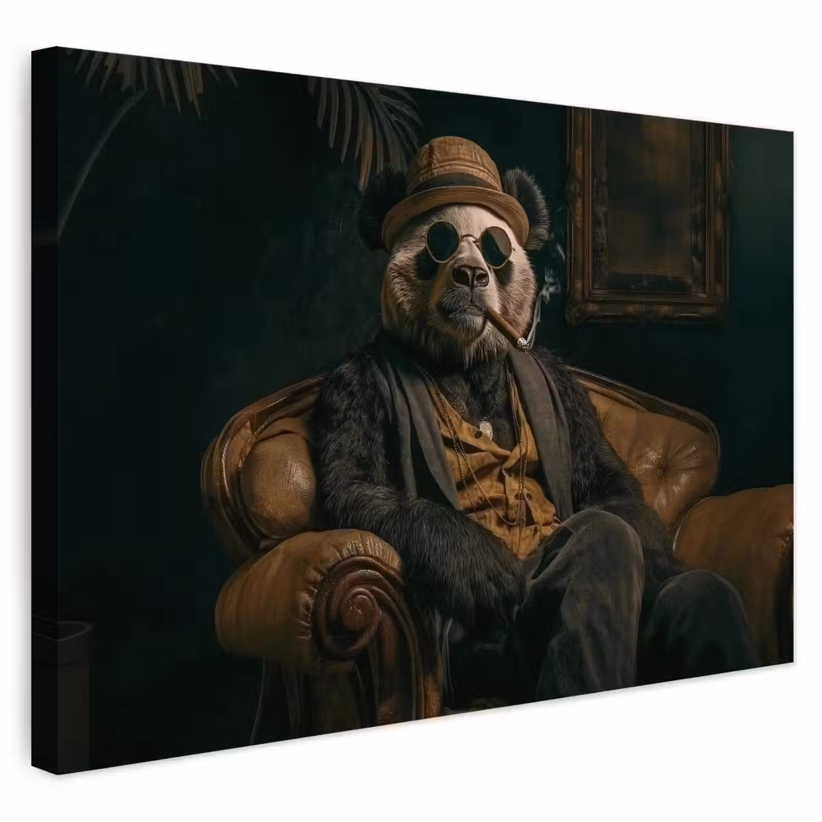 Buiten canvas - Panda - Hoed - Bril - Pak — 1